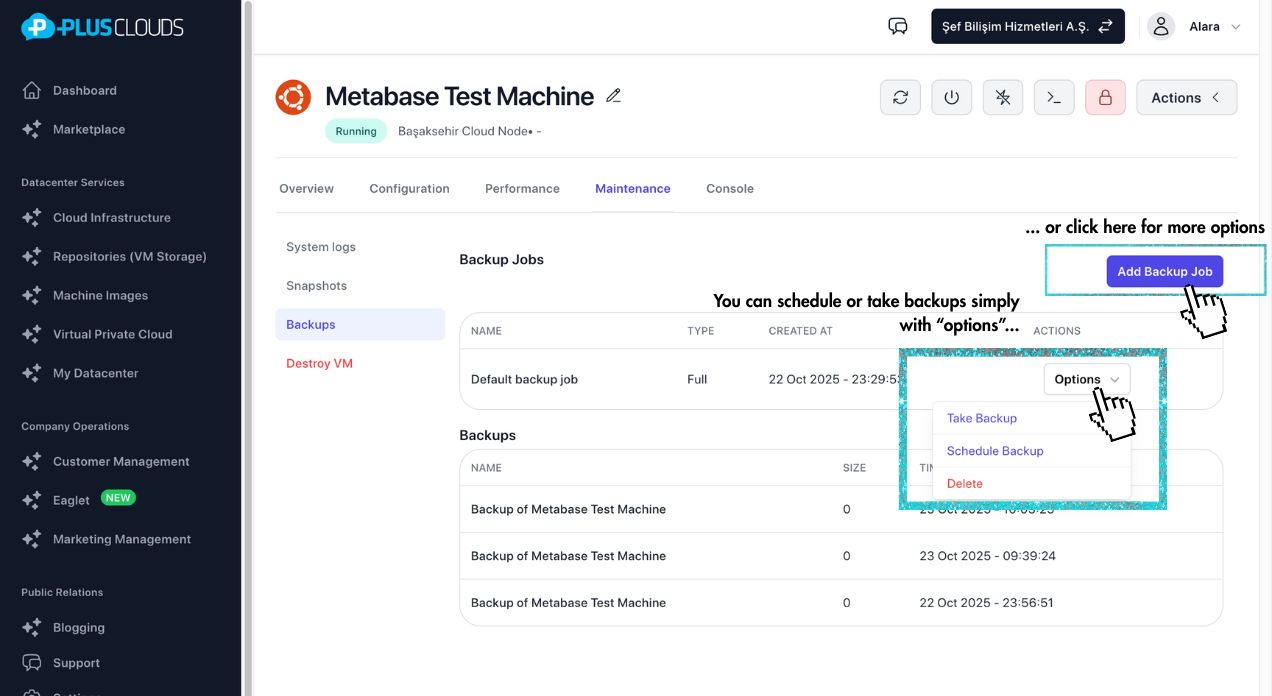 Automated Backups Dashboard