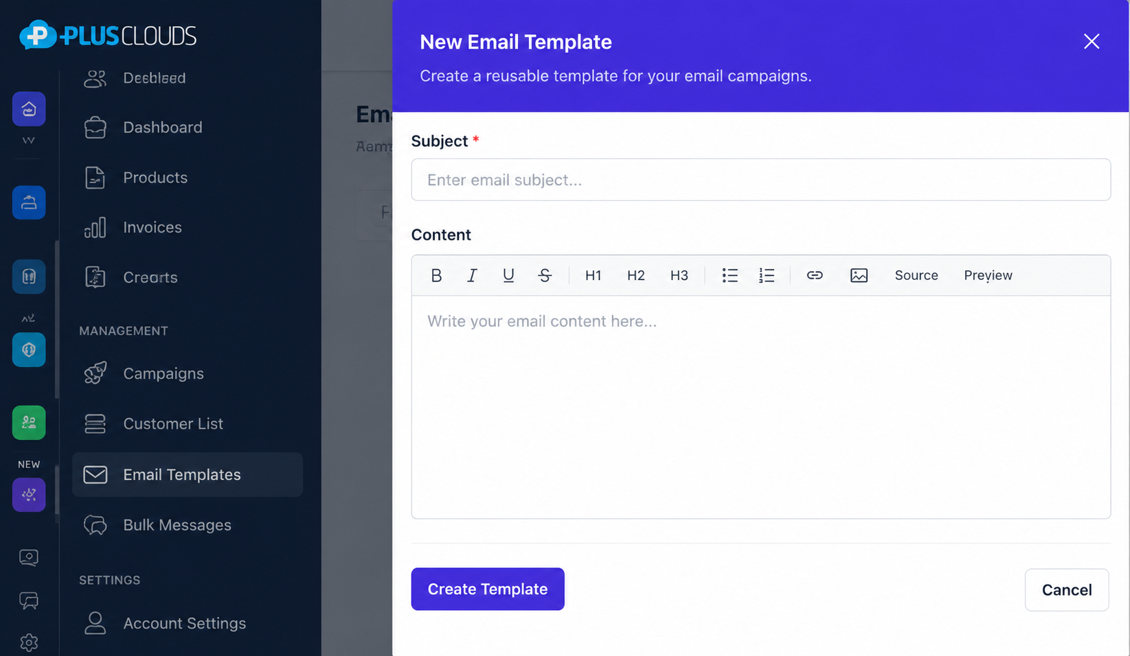 E-mailtemplateneditor